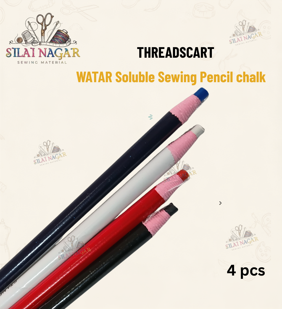 Fabric Marking Chalk Set (4colors)